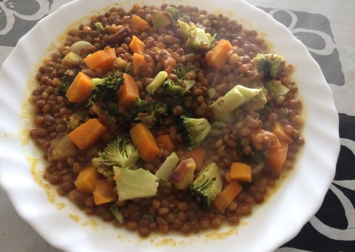 Lentejas vegetarianas