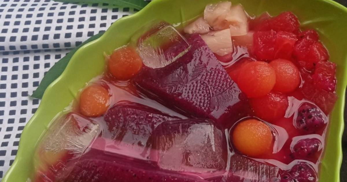 Resep Es Puding Koktail Buah Segar Oleh Sastra Cinta Semesta Dewi Cookpad