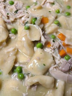 A picture of Chicken and Dumplings.