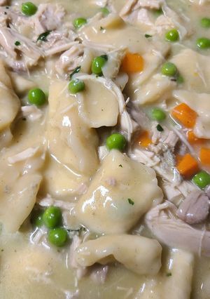 A picture of Chicken and Dumplings.