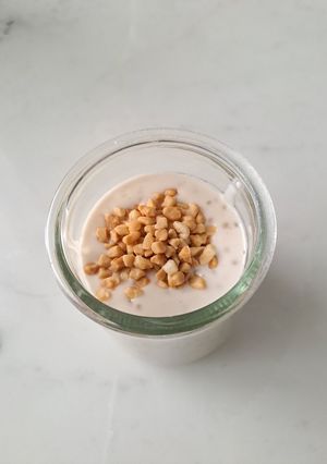 Une photo de Perles de tapioca lait de coco 🥥 et beurre de 🥜