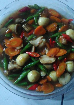 Foto resep Buncis jamur saus tiram