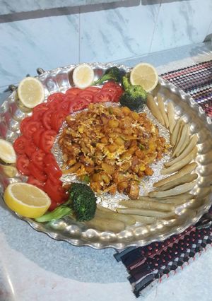 عکسی از دستور خوراک سیب زمینی و تخم مرغ