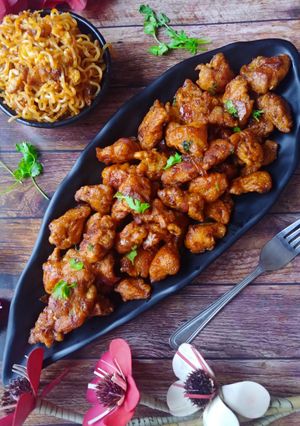 হানি চিকেন বাইটস (honey chicken bites recipe in Bengali) রেসিপির প্রধান ছবি