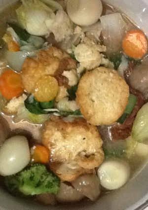 Foto resep Sapo tahu pentol puyuh