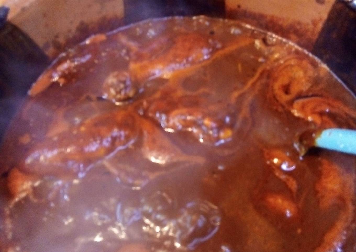 Pollo en adobo estilo ranchero