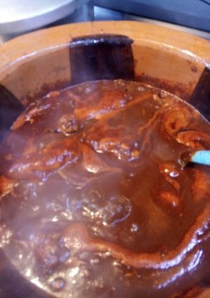 Una foto de Pollo en adobo estilo ranchero