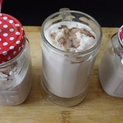 A picture of Chocolate vanilla milkshake.