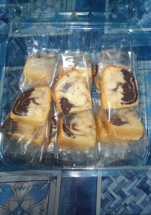 Foto resep Marmer cake super ekonomis, lembut dan tidak seret