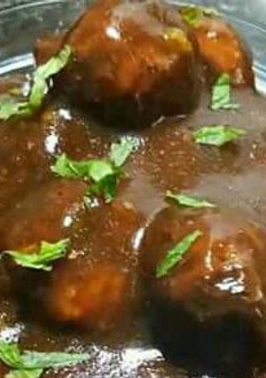 A picture of Vegetable Manchurian.
