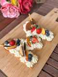 Postre para el día de la madre - tarta de letras