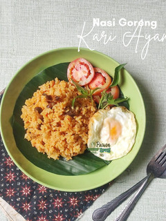 Foto resep Nasi Goreng Kari Ayam