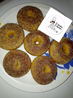 A picture of Cinnamon sugar doughnuts.