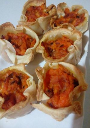 Una foto de Canastitas de calabaza súper sabrozas