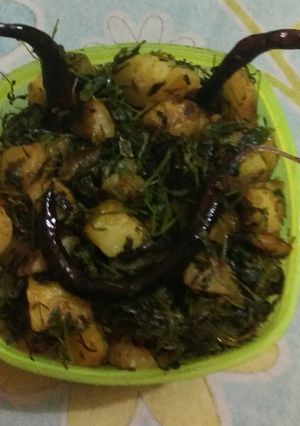 A picture of Methi aloo.