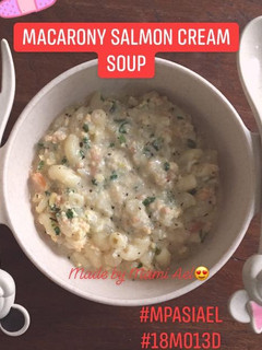 Foto resep Macarony salmon cream soup