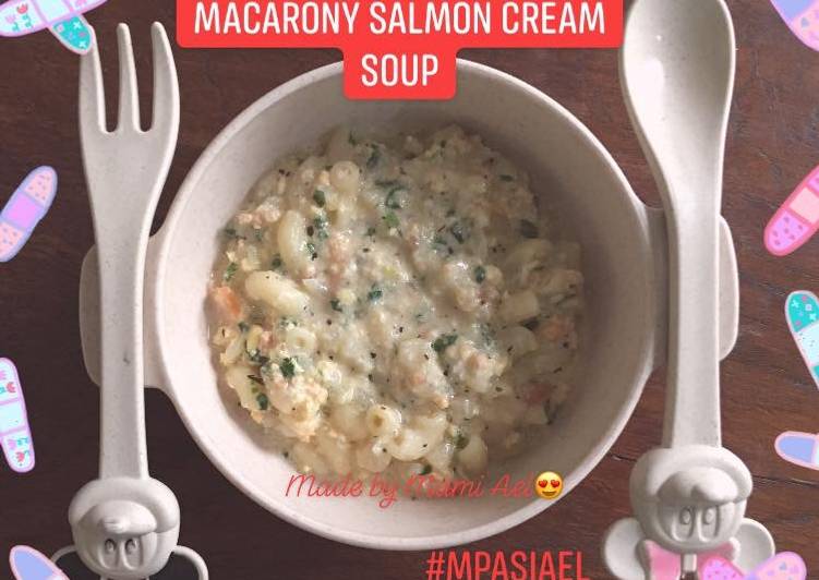 Resep Macarony salmon cream soup yang simpel