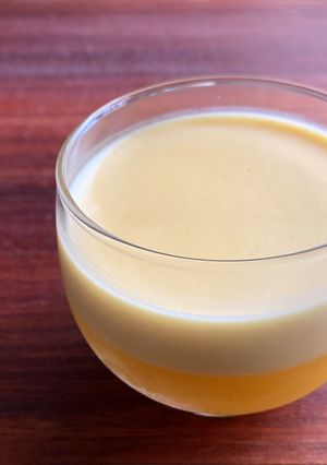 A picture of Layered Orange & Cream Jelly.