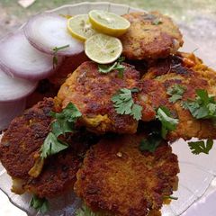 A picture of Fish Roe Fritters (fish egg bara/vada).