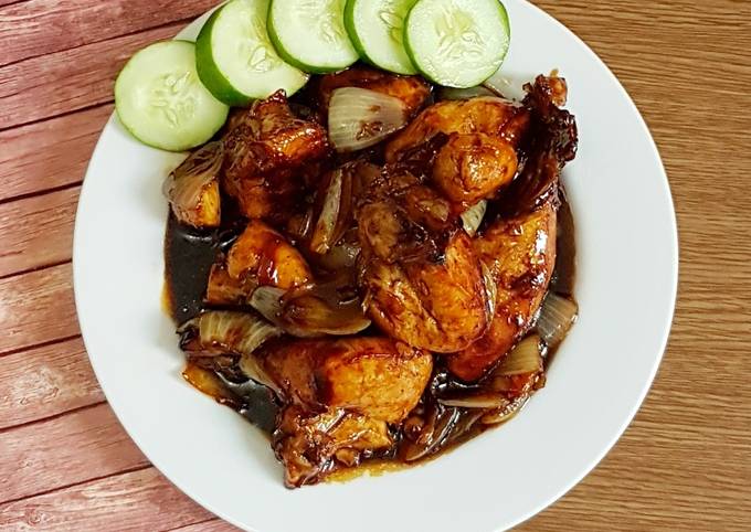 Ayam Goreng Mentega Saos Lada Hitam