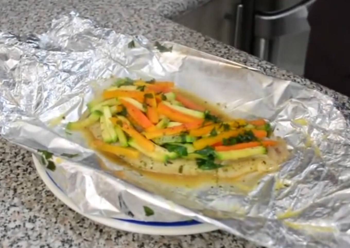 Pescado empapelado