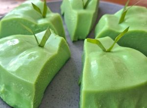 Foto resep Puding Custard Pandan tanpa Agar², Cuma Pakai Telur & Maizena (lembut,lumer)