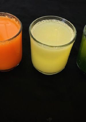 A picture of Tri-Colour Juices.