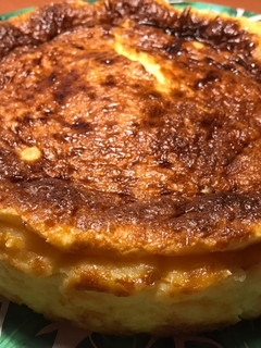 Una foto de Cheesecake “light” con salsa de frutos rojos