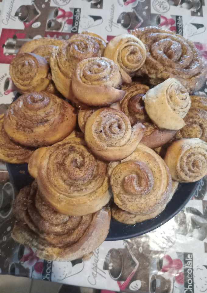 Una foto de Ricos rollos de canela