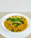 Risotto de zapallo y espinaca