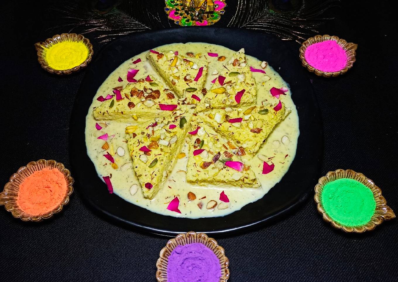 Thandai Bread Rasmalai