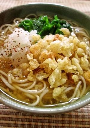 A picture of Ginger-Infused Somen (or Soba) with Thick Sauce.