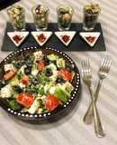 Quick, Easy & healthy Greek salad & Greek cocktail in just 5 min