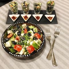 A picture of Quick, Easy & healthy Greek salad & Greek cocktail in just 5 min.