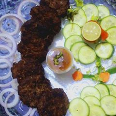 Chapli kabab A picture of Chapli kabab.