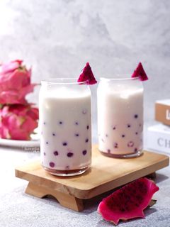 Foto resep Jelly Boba Buah Naga