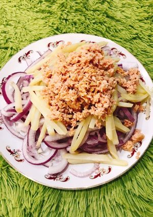 洋蔥鮪魚沙拉 的食譜成品照片