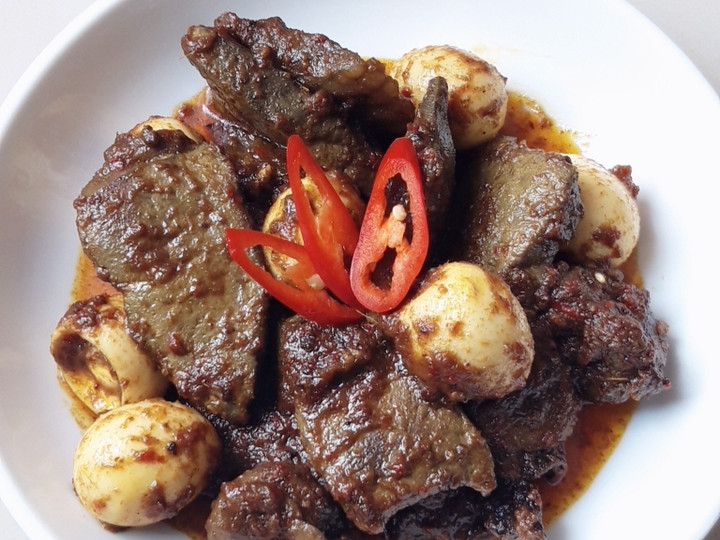 Ternyata begini loh! Bagaimana cara memasak Rendang hati sapi telur puyuh (keto friendly) yang gurih