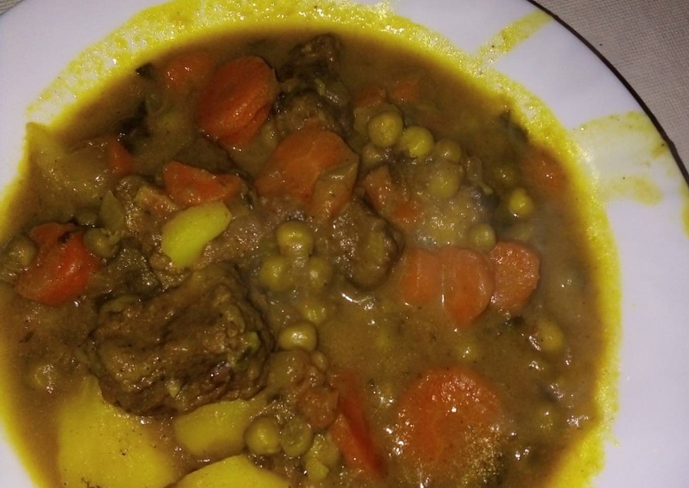 Guiso de ternera y verduras