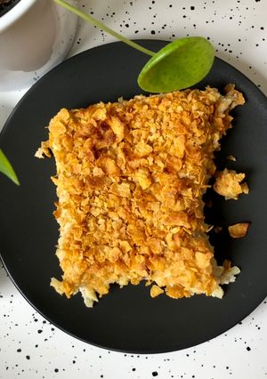Φωτογραφία της συνταγής Σουφλέ πατάτας με sour cream και cornflakes topping 🥔
