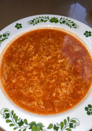 Tojásos leves egyszerűen recept fotója
