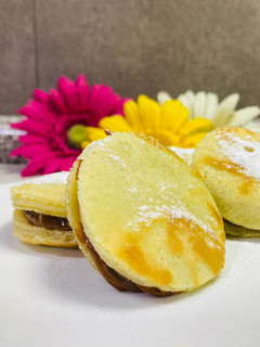 Una foto de Alfajor de hojarasca suave