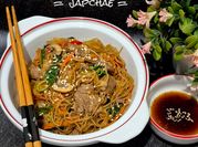Gambar japchae bihun jagung