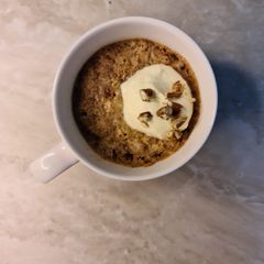 A picture of Carrot mug cake.