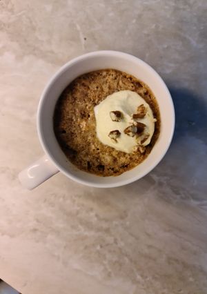 A picture of Carrot mug cake.