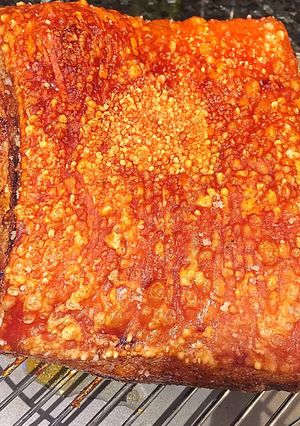 Hình của món Heo quay giòn “thịt thơm, không mặn, không khô, không còn nhiều mỡ thích hợp cho người béo 😅”.