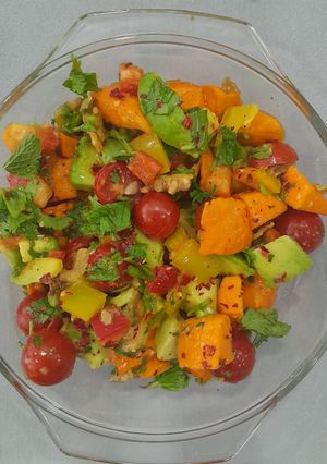 A picture of Mango - Avocado Salad, A Summer Special Recipe.
