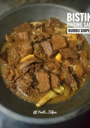 Foto resep Bistik Daging Sapi Bumbu Simpel