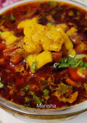 A picture of Moong Dal Vadi Curry.
