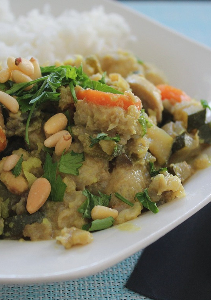 Una foto de Curry vegetal